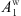 $ {A}_1^{\mathrm{w}}$