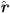$ \hat{{r}}$