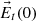 $ {\vec{E}}_t(0)$