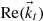 $ \mathrm{Re}({\vec{k}}_t)$