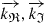 $ \overrightarrow{{k}_{\mathfrak{R}}},\overrightarrow{{k}_{\mathfrak{I}}}$