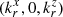 $ ({k}_r^x,0,{k}_r^z)$