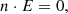 $$ {n}\cdot {E}=0, $$