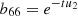 $ {b}_{66}={e}^{-t{u}_2}$