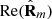 $ \mathrm{Re}({\hat{\mathbf{R}}}_m)$