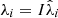 $ {\lambda }_i=I{\hat{\lambda }}_i$