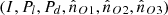 $ (I,{P}_l,{P}_d,{\hat{n}}_{O1},{\hat{n}}_{O2},{\hat{n}}_{O3})$