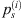 $ {p}_s^{(i)}$