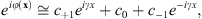 $$ {e}^{{i\phi }\left(\mathbf{x}\right)}\cong {c}_{+1}{e}^{{i\gamma x}}+{c}_0+{c}_{-1}{e}^{-{i\gamma x}}, $$