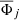 Mathematical equation: $$ {\overline{\Phi}}_j $$