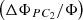 Mathematical equation: $$ \left(\Delta {\Phi}_{P{C}_2}/\Phi \right) $$