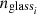 Mathematical equation: $$ {n}_{{\textrm{glass}}_i} $$