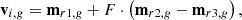$$ {\mathbf{v}}_{i,g}={\mathbf{m}}_{r1,g}+F\cdot \left({\mathbf{m}}_{r2,g}-{\mathbf{m}}_{r3,g}\right), $$