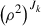 Mathematical equation: $ {\left({\rho }^2\right)}^{{J}_k}$