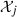 Mathematical equation: $ {\mathcal{X}}_j$