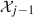 Mathematical equation: $ {\mathcal{X}}_{j-1}$