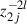 Mathematical equation: $ {z}_{2j}^{-2l}$