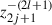 Mathematical equation: $ {z}_{2j+1}^{-(2l+1)}$