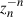 Mathematical equation: $ {z}_n^{-n}$