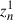 Mathematical equation: $ {z}_n^1$