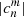 Mathematical equation: $ |{c}_n^m|$