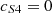 Mathematical equation: $ {c}_{S4}=0$
