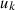Mathematical equation: $ {u}_k\enspace $