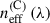 Mathematical equation: $$ {n}_{\mathrm{eff}}^{\left(\mathrm{C}\right)}\left(\lambda \right) $$
