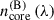 Mathematical equation: $$ {n}_{\mathrm{core}}^{\left(\mathrm{B}\right)}\left(\lambda \right) $$