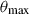 Mathematical equation: $$ {\theta}_{\mathrm{max}} $$